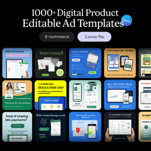 Canva Ad EditableTemplates Bundle: 1000+ Winning Facebook & Instagram Ads